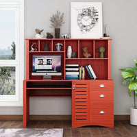 Home Office Computer Desk With Hutch