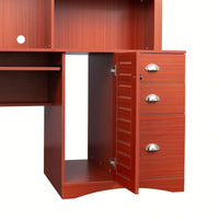 Home Office Computer Desk With Hutch