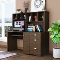 Home Office Computer Desk With Hutch