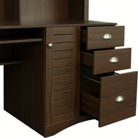 Home Office Computer Desk With Hutch