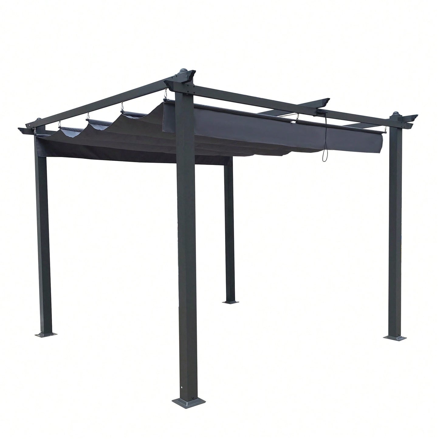 Outdoor Patio Retractable Pergola With Canopy Sunshelter Pergola For Gardens,Terraces,Backyard