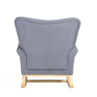 Contemporary Upholstered Rocking Chair for Nursery Playroom Bedroom Kids Accent Chair