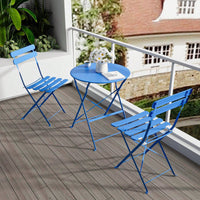 Patio Bistro Balcony Metal Chair Table Set