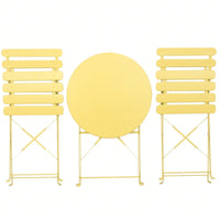 Patio Bistro Balcony Metal Chair Table Set