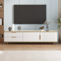 Modern Entertainment Center TV Stand for 65 Inch TV with Storage Drawers and Cabinets for Living Room