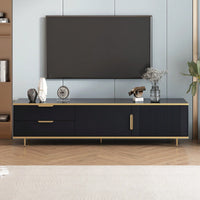 Modern Entertainment Center TV Stand for 65 Inch TV with Storage Drawers and Cabinets for Living Room