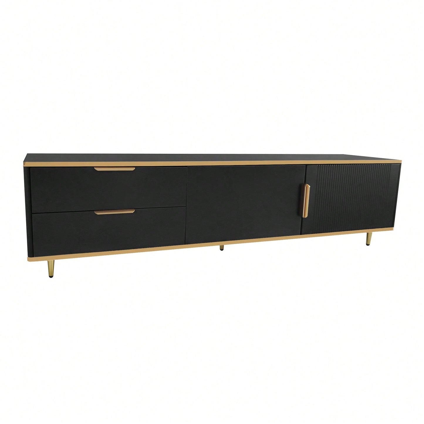 Modern Entertainment Center TV Stand for 65 Inch TV with Storage Drawers and Cabinets for Living Room