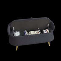 50 Inches Multi-Functional Long Rectangular Bed End Storage Sofa Stool