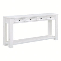 Console Table/Sofa Table With Storage Drawers And Bottom Shelf For Entryway Hallway