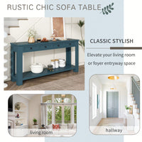 Console Table/Sofa Table With Storage Drawers And Bottom Shelf For Entryway Hallway