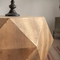 38" Three-Dimensional Embossed Pattern Design American Retro Style Coffee Table