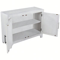 40'' Modern Cabinets With Unique Design Doors With 1 Adjustable Shelves,Suitable For Multiple Rooms Such As Living Room And Study Room