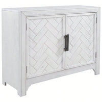 40'' Modern Cabinets With Unique Design Doors With 1 Adjustable Shelves,Suitable For Multiple Rooms Such As Living Room And Study Room