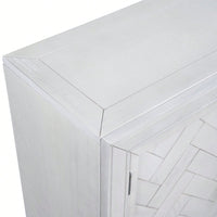 40'' Modern Cabinets With Unique Design Doors With 1 Adjustable Shelves,Suitable For Multiple Rooms Such As Living Room And Study Room