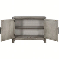 40'' Modern Cabinets With Unique Design Doors With 1 Adjustable Shelves,Suitable For Multiple Rooms Such As Living Room And Study Room