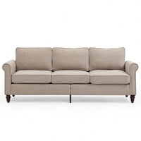 3 Seater Loveseat Sofa, Mid Century Modern Couches For Living Room, Button Tufted Sofa