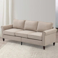 3 Seater Loveseat Sofa, Mid Century Modern Couches For Living Room, Button Tufted Sofa