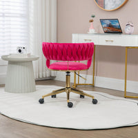 Computer Chair Office Chair Adjustable Swivel Chair Fabric Seat Home Study Chair