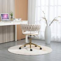 Computer Chair Office Chair Adjustable Swivel Chair Fabric Seat Home Study Chair