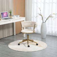 Computer Chair Office Chair Adjustable Swivel Chair Fabric Seat Home Study Chair