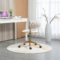 Computer Chair Office Chair Adjustable Swivel Chair Fabric Seat Home Study Chair