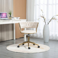 Computer Chair Office Chair Adjustable Swivel Chair Fabric Seat Home Study Chair