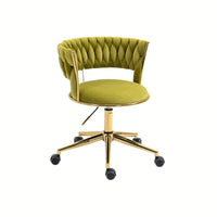 Computer Chair Office Chair Adjustable Swivel Chair Fabric Seat Home Study Chair