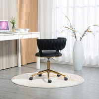 Computer Chair Office Chair Adjustable Swivel Chair Fabric Seat Home Study Chair