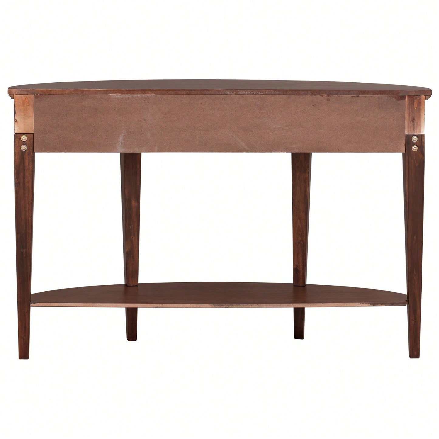 Modern Curved Console Table Sofa Table With 3 Drawers And 1 Shelf For Hallway, Entryway, Living Room