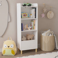 4-Tier Bookcase, Children's Book Display, Bookshelf Toy Storage Cabinet Organizer For Children's Room, Playroom, Nursery