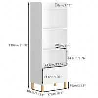 4-Tier Bookcase, Children's Book Display, Bookshelf Toy Storage Cabinet Organizer For Children's Room, Playroom, Nursery