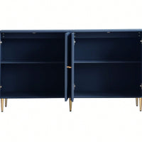 Modern 4 Door Wooden Cabinet Sideboard Buffet Server Cabinet Storage Cabinet