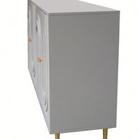 Modern 4 Door Wooden Cabinet Sideboard Buffet Server Cabinet Storage Cabinet