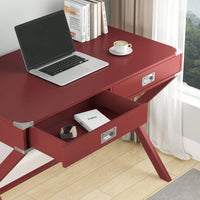 Solid Wood Desk With Drawers, Modern Study Table For Home Office,Small Writing Desk