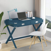 Solid Wood Desk With Drawers, Modern Study Table For Home Office,Small Writing Desk