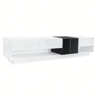 Modern Two-Tone TV Stand for TVs Up to 80 Inches Stylish Media Console with Ample Storage for Living Room