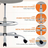 Ergonomic Tall Drafting Chair with Adjustable Height and Lumbar Support for Standing Desks