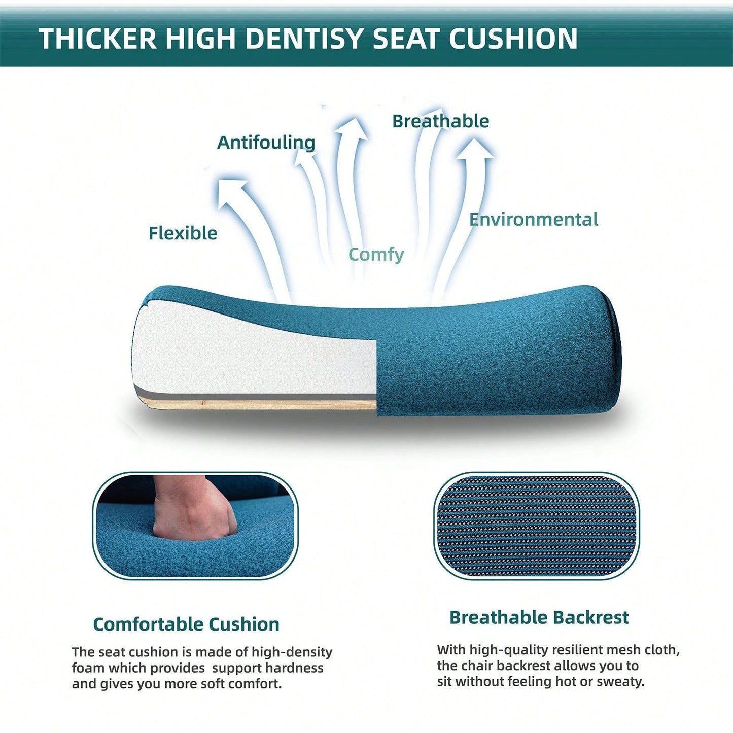 Mesh High Back Ergonomic Office Chair Lumbar Support Pillow Computer Desk Chair