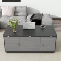 Multi-Functional Rectangle Lift-Top Coffee Table Extendable With Storage