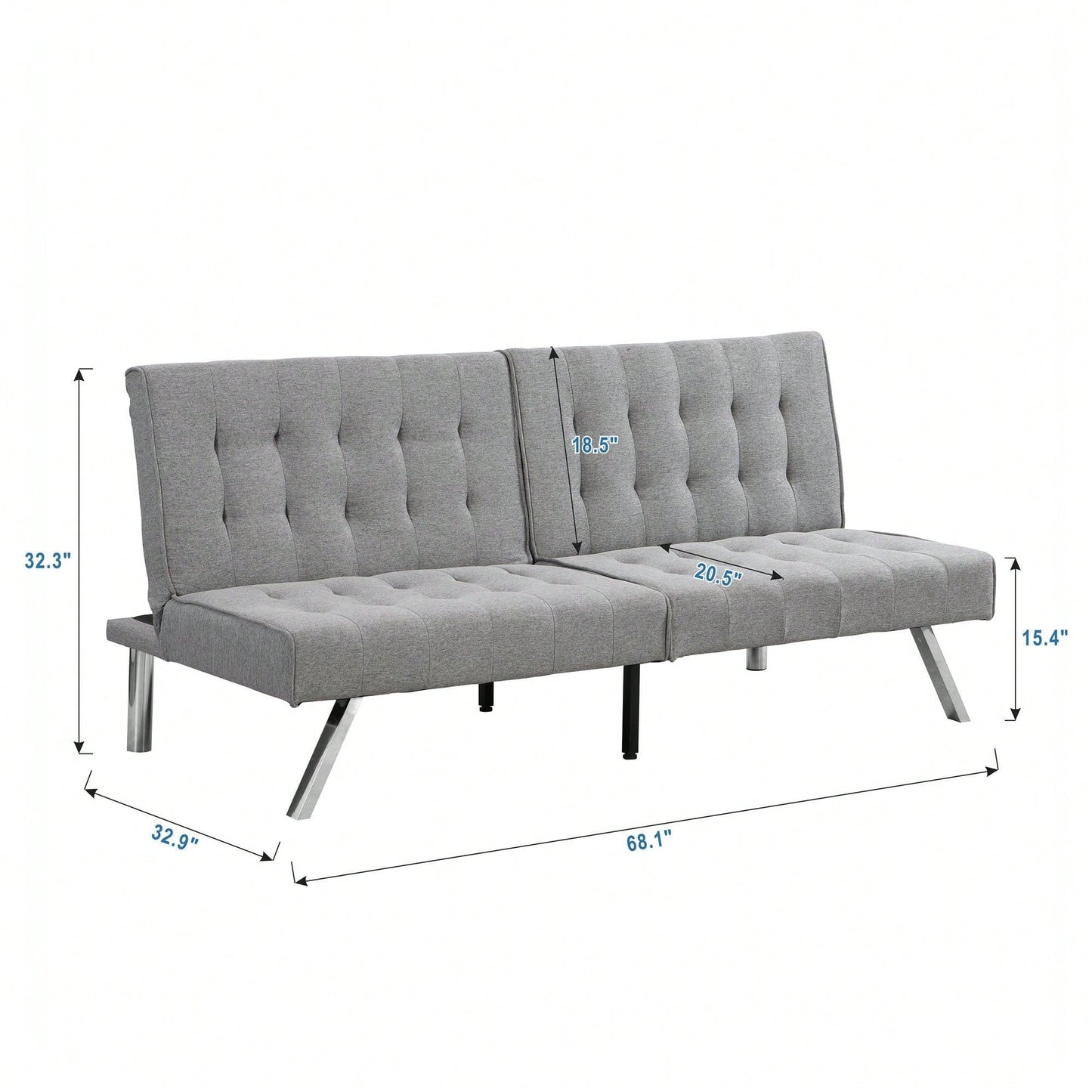 Versatile Futon Sofa Bed for Stylish Living Room Comfort and Space Saving