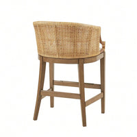 Rattan Counter Stool 25" H