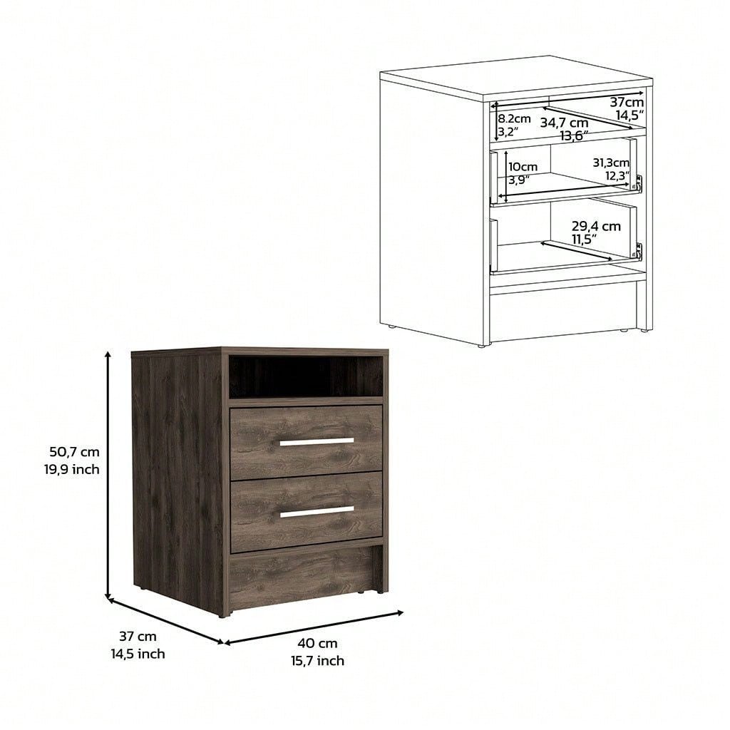 Two Drawers, Nightstand