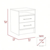 Two Drawers, Nightstand