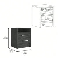 Two Drawers, Nightstand