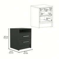 Two Drawers, Nightstand