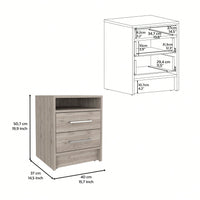 Two Drawers, Nightstand