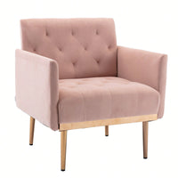 Accent Chair , Leisure Single Sofa With Rose Golden Feet