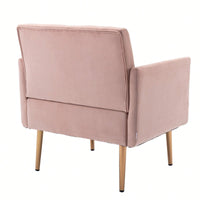 Accent Chair , Leisure Single Sofa With Rose Golden Feet