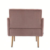 Accent Chair , Leisure Single Sofa With Rose Golden Feet