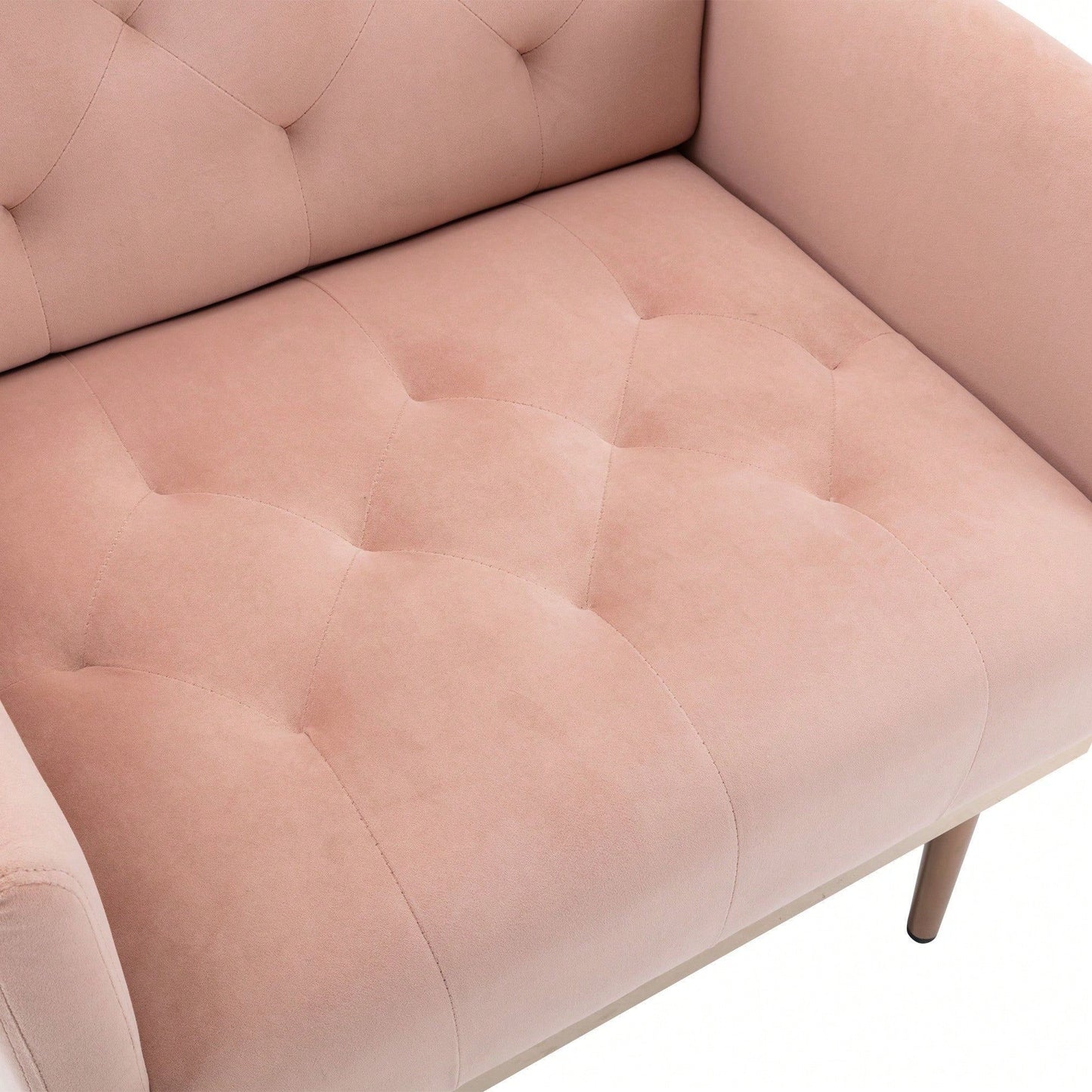 Accent Chair , Leisure Single Sofa With Rose Golden Feet